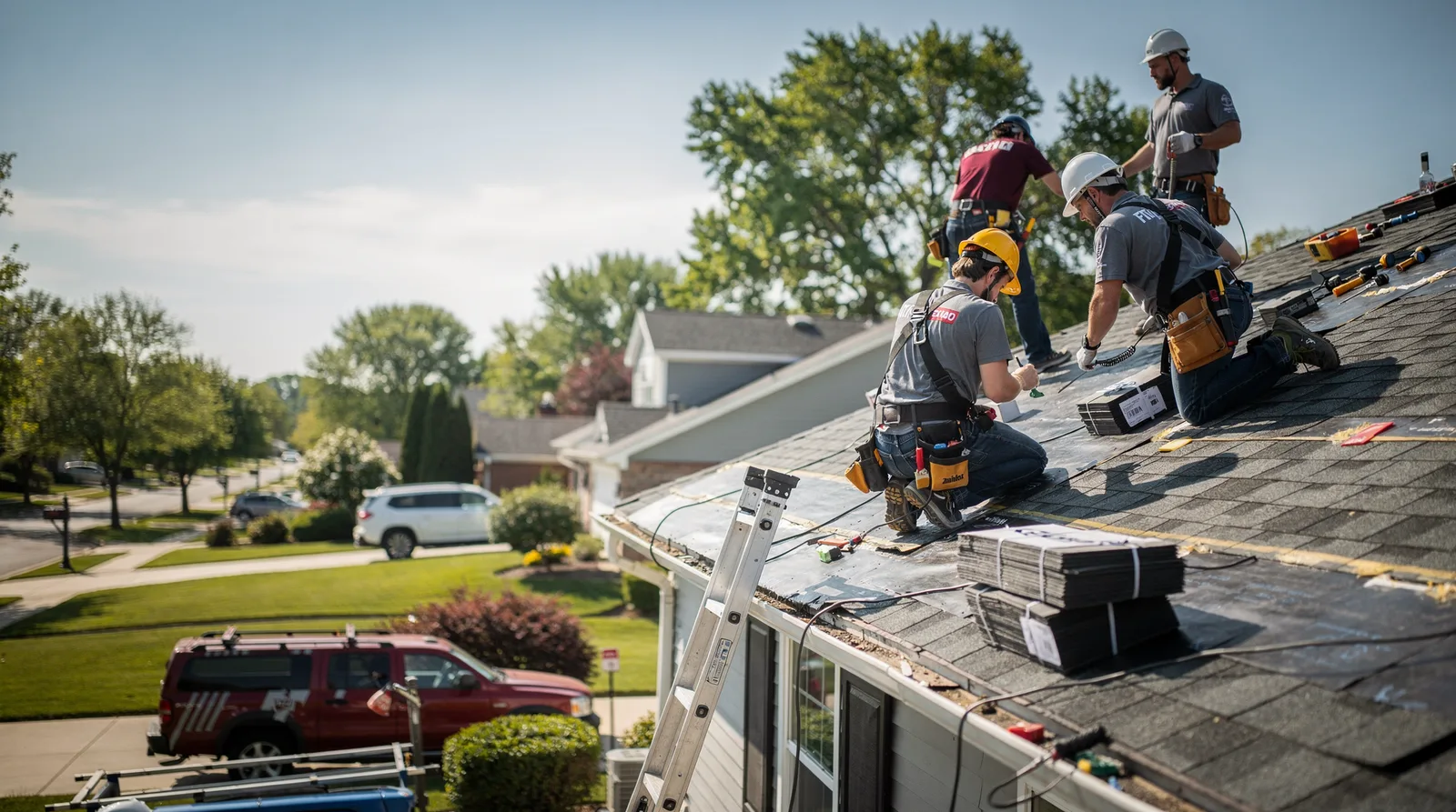 Roof Repair in Buckley, IL around you